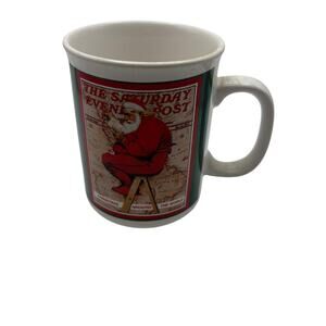 Lot of 3 Norman Rockwell Saturday Evening Post Christmas Mugs Cups Westwood